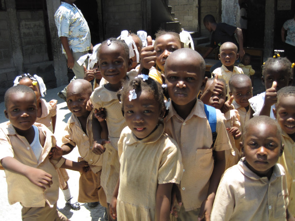 Students in Port-au-Prince